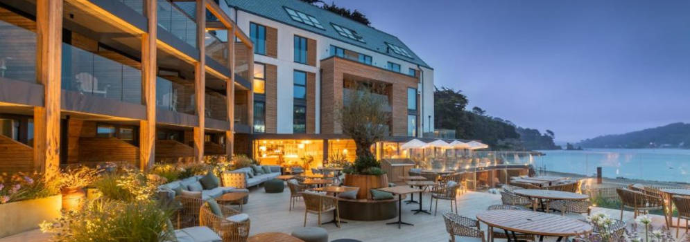 Luxe hotel aan zee in Cornwall, Engeland