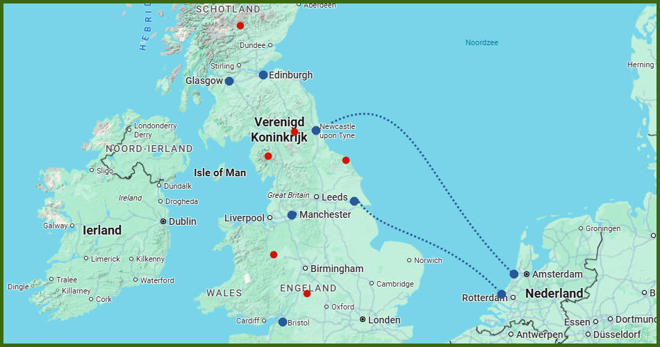 rondreis langs wandelgebieden in Engeland en Schotland