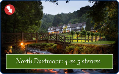 Luxe hotel in het ruige Dartmoor National Park, Engeland