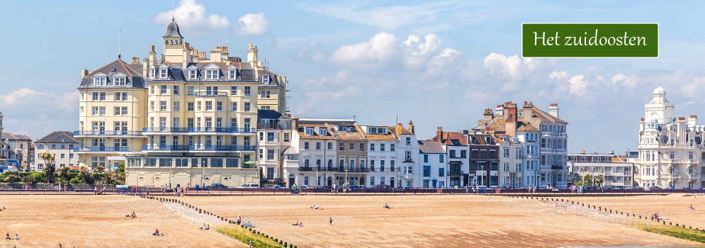 Zon en strand in het zuidoosten van Engeland