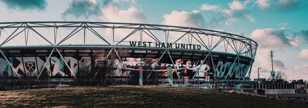 Het London Stadium van West Ham United in London