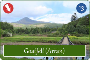 Wandelpad richting Goatfell op het eiland Arran