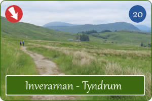 Wandelpad richting Tyndrum in Schotlannd