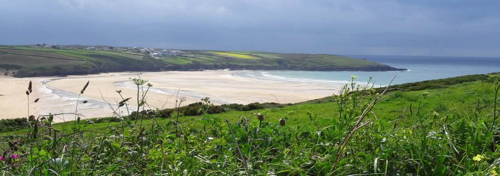 Crantock Beach in Newquay, Cornwall