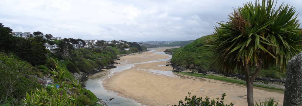 Gannel Estuary in Newquay, Cornwall