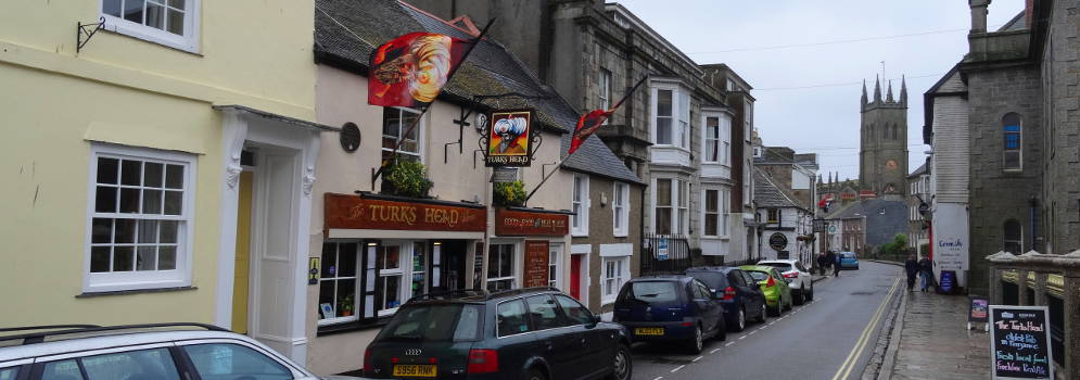 Straatje in Penzance, Cornwall