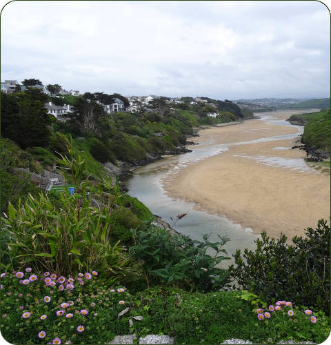 Gannel Estuary in Newquay