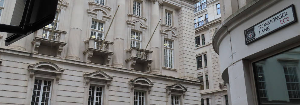 Ironmonger Lane in Londen