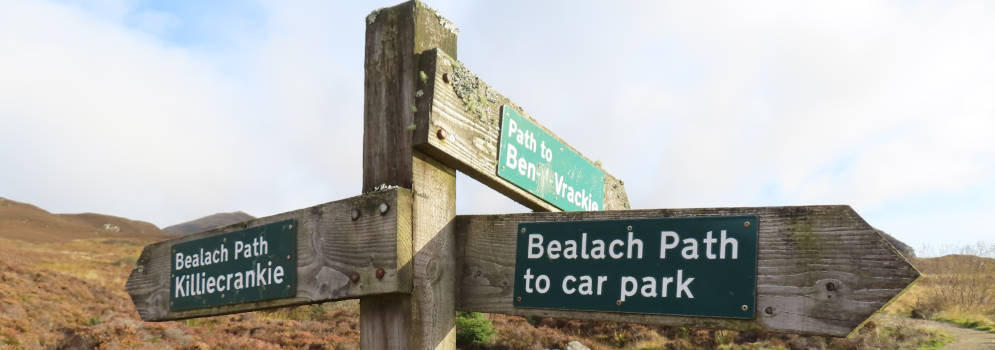 Bealach en Ben Vrackie in Perthshire