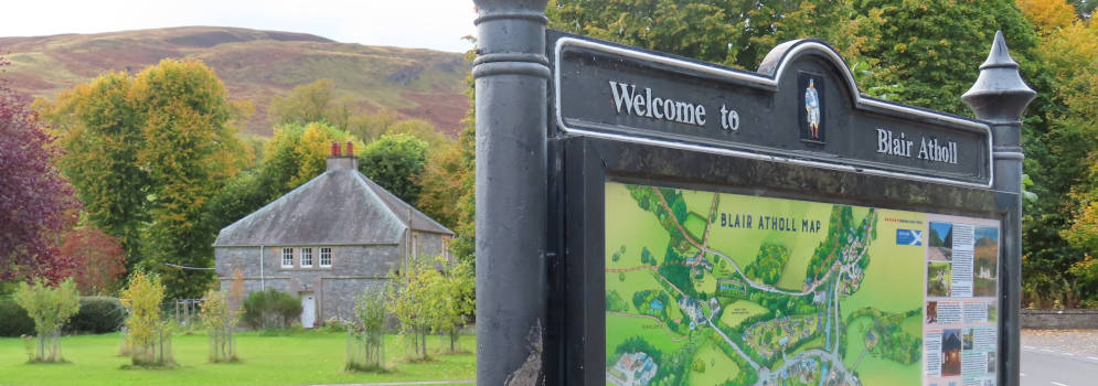 Het dorpje Blair Atholl in Pertshire