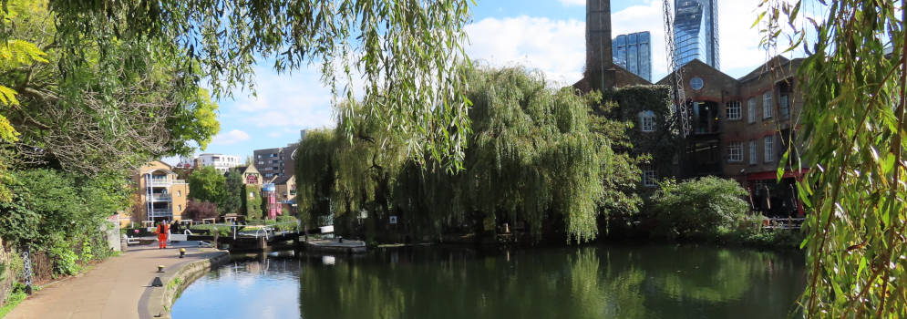 Regent's Canal in de East End, Londen