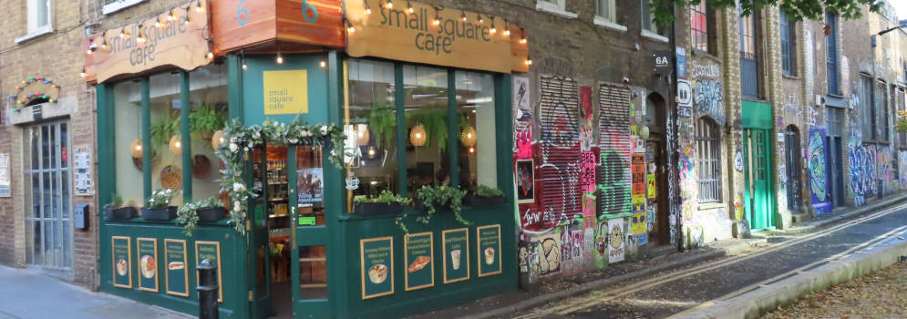 Café in Shoreditch in Londen