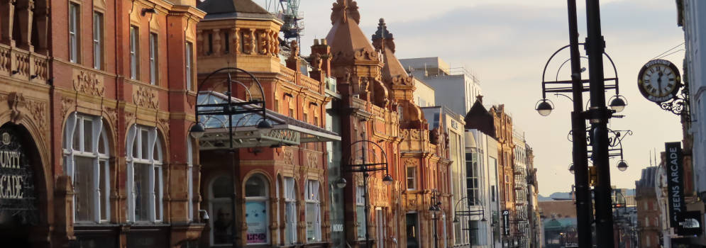 Highstreet Briggate in Leeds, West Yorkshire