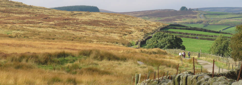 Brontë's Woeste Hoogten bij Haworth, West Yorkshire