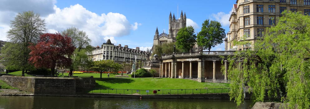 De stad Bath aan de rand van de Cotswolds, Engeland