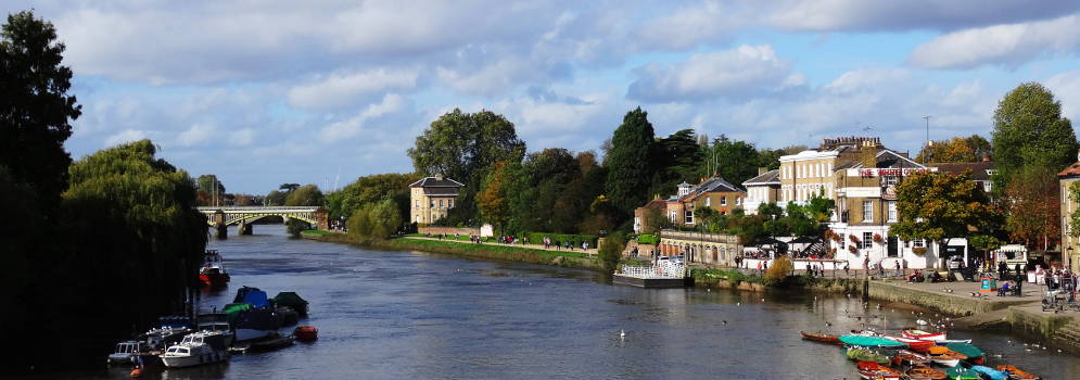 Thames Path in Richmond, Londen