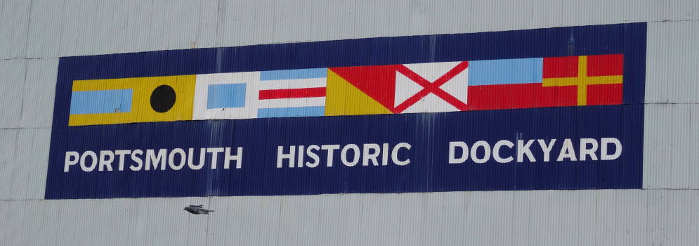 Historic Dockyard van Portsmouth in Engeland