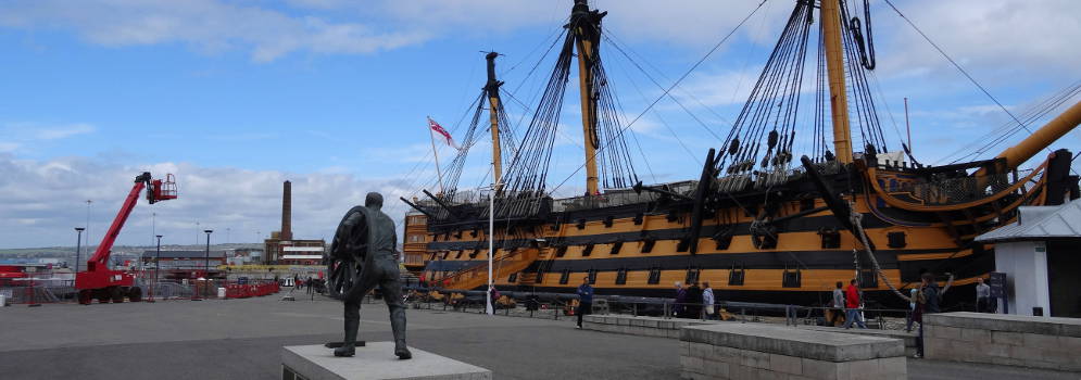 HMS Victoria in  Portsmouth, Engeland