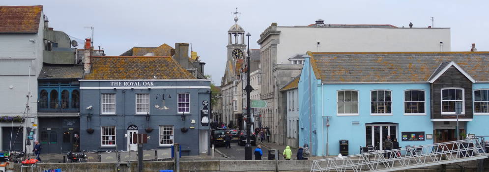 Haven van Weymouth in Dorset, Engeland