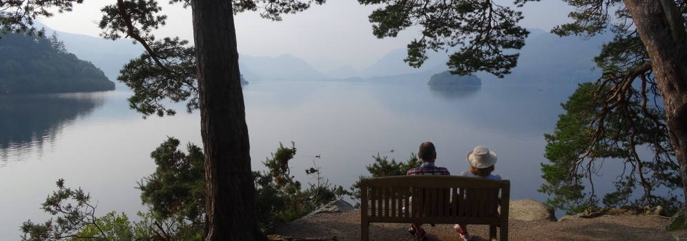 Friar's Crag bij Derwentwater in Engeland, Lake District