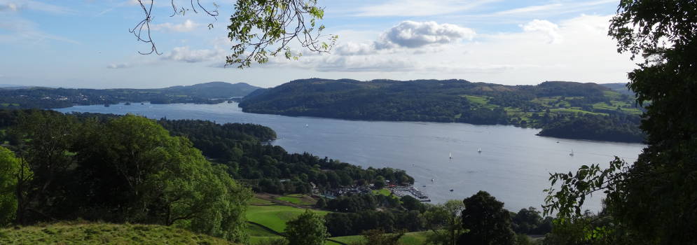 Zich op Lake Windermere in Engeland, Lake District