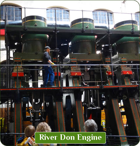 Beam Engine in het Kelham Island Museum, Sheffield