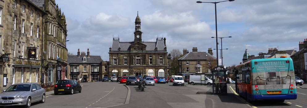 Buxton Market Place in Derbyshire