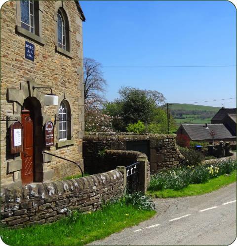 Hollinsclough in het Peak District, Engeland