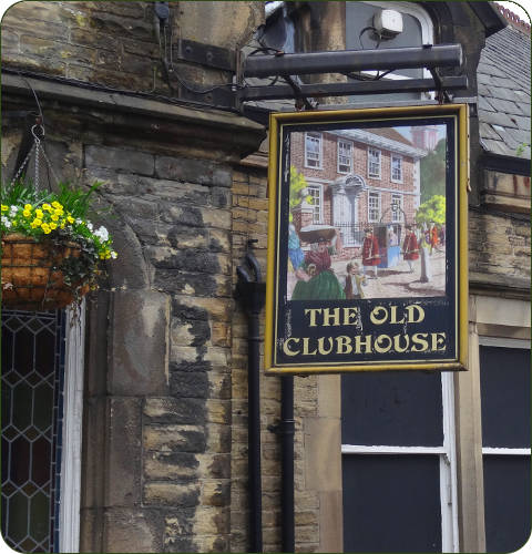 Old club House pub in Buxton, Engeland