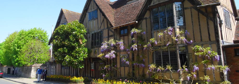 Shakespeare's geboortehuis in Stratford-upon-Avon, Engeland