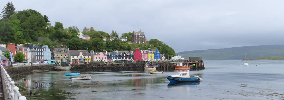 Haven van Toberory op het eiland Mull