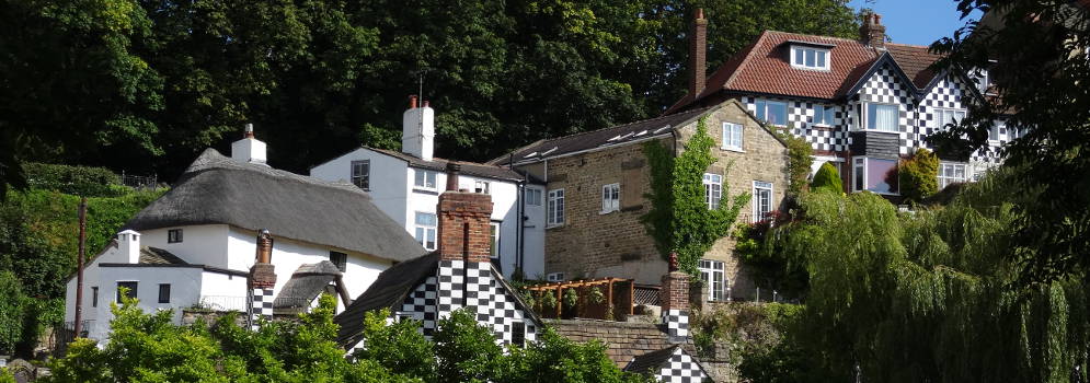 Mooie huizen in Knaresborough Engeland