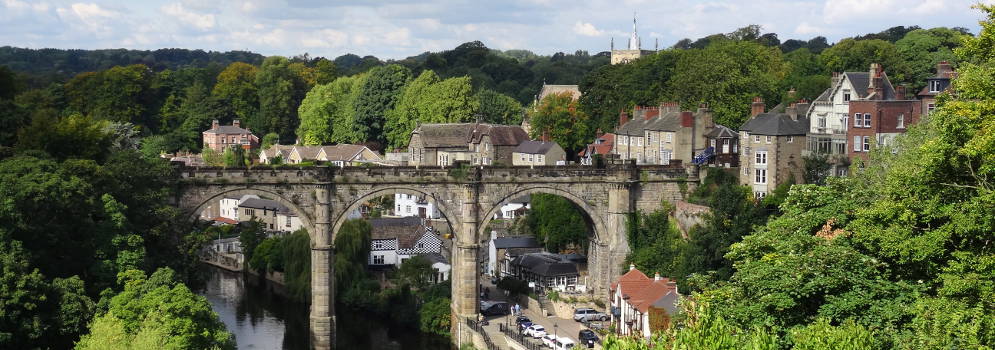 Spoorbrug in Knaresborough Engeland