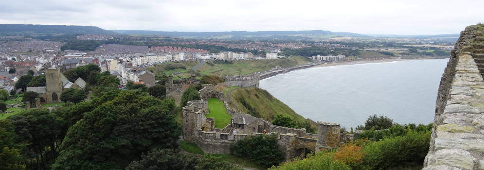 Scarborough Castle in Yorkshire, Engeland