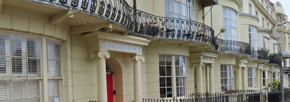 Regency architectuur in Brighton