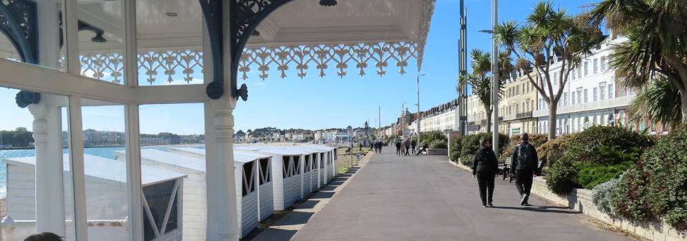 Promenade van badplaast Weymouth