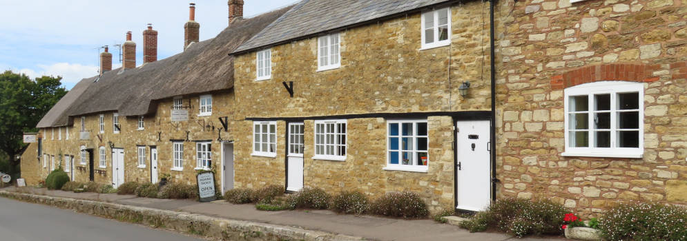 Het dorpje Abbotsbury in Dorset