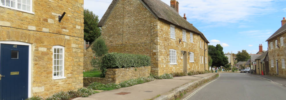 Het dorpje Abbotsbury in Dorset