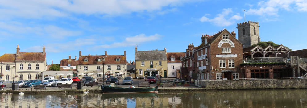 Haventje en rivier de Frome in Wareham, Dorset