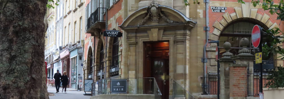 Winkelstraat in Hampstead, Londen