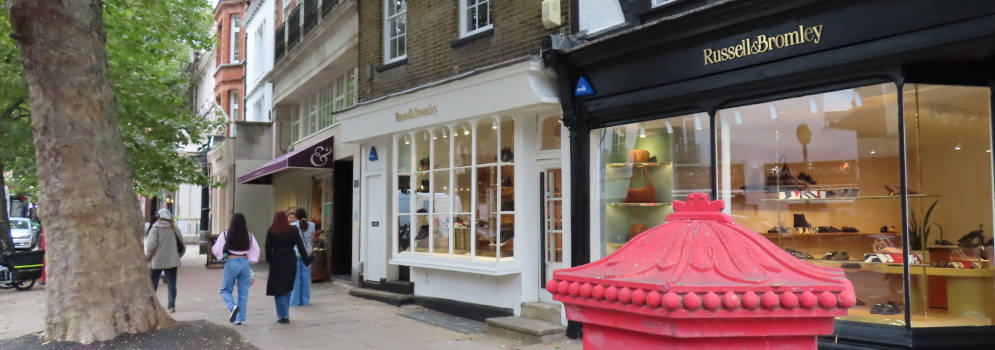Winkelstraat in Hampstead, Londen