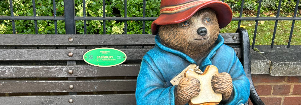 Beertje Paddington in Salisbury, Engeland