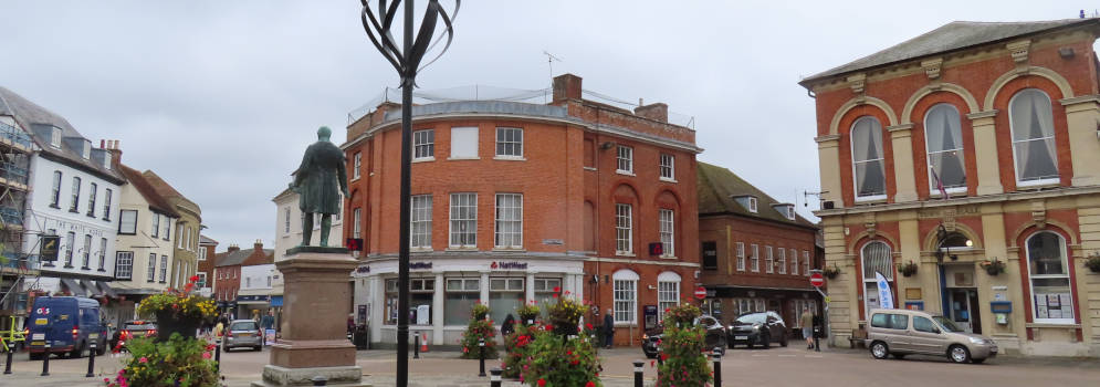 Het stadje Romsey in Hampshire