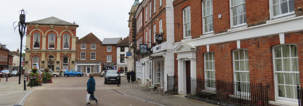 Het stadje Romsey in Romsey
