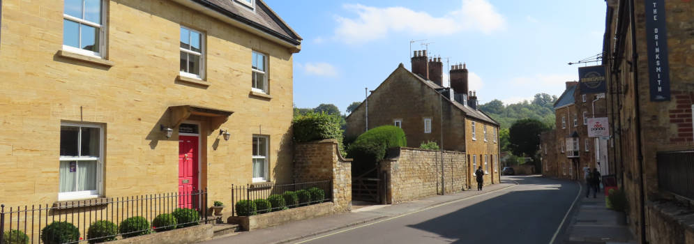 Het stadje Sherborne in Zuid Engeland