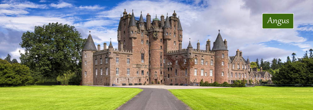 Kasteel in Angus, Schotland