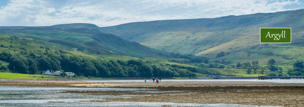 Kustlandschap in Argyll, Schotland