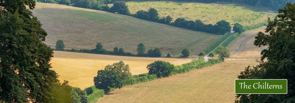 Weggetje in de Chilterns, Engeland