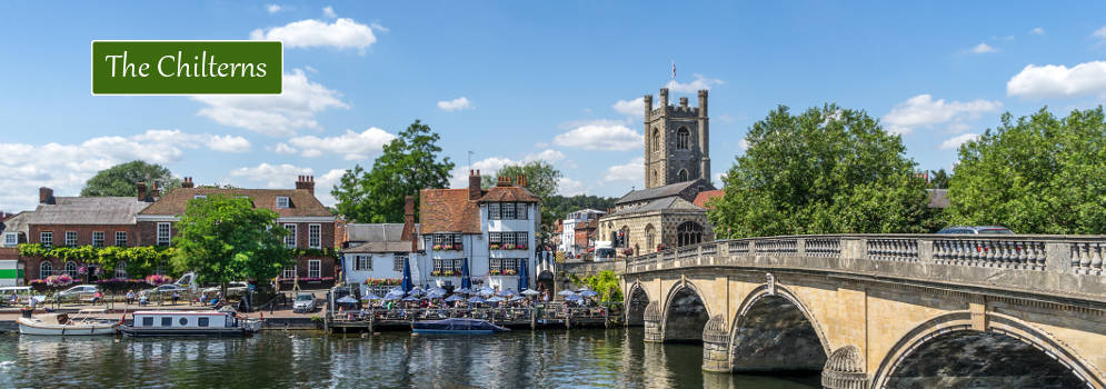 Stadje aan de Thames in Oxfordshire, Engeland
