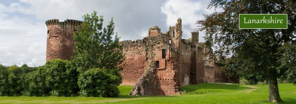 Kasteel in Lanarkshire, Schotland